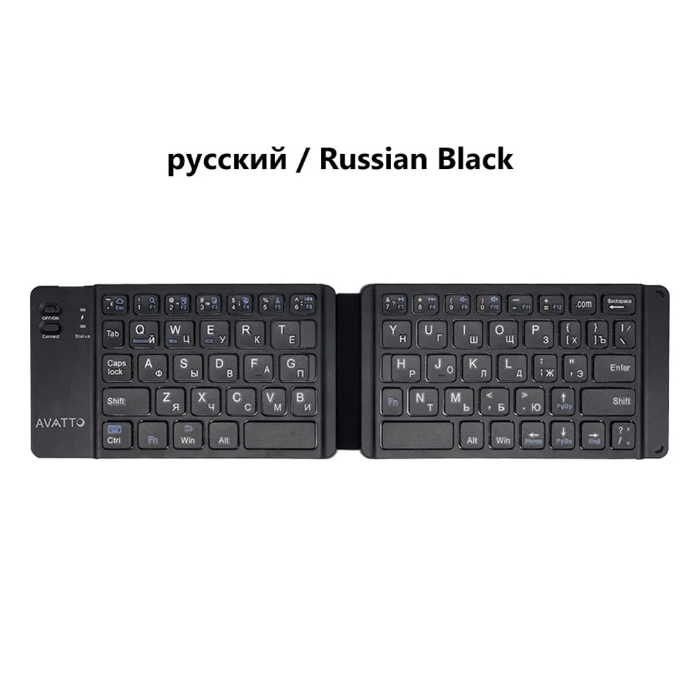 Mini teclado dobrável sem fio Bluetooth