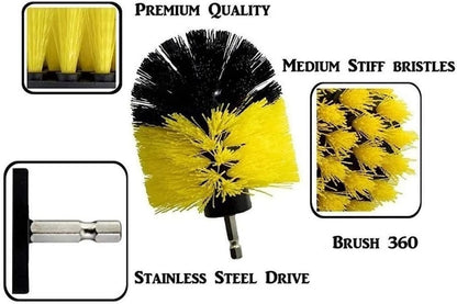 kit de broca escova macia ferramentas de limpeza do cuidado automático da cozinha do banheiro - Marcopolo Serrasul