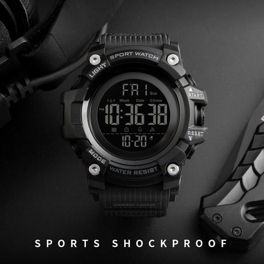 SKMEI Countdown Stopwatch Sport Watch Mens Watches Top Brand Luxury Men Wrist Watch Waterproof LED Electronic Digital Male Watch - Marcopolo Serrasul
