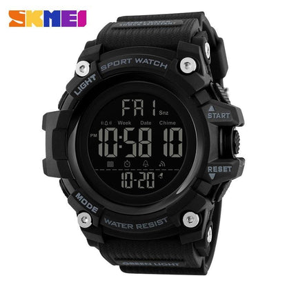 SKMEI Countdown Stopwatch Sport Watch Mens Watches Top Brand Luxury Men Wrist Watch Waterproof LED Electronic Digital Male Watch - Marcopolo Serrasul