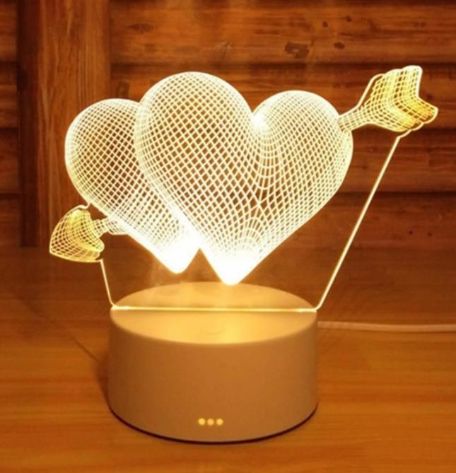 Lâmpada 3D romântica - Marcopolo Serrasul